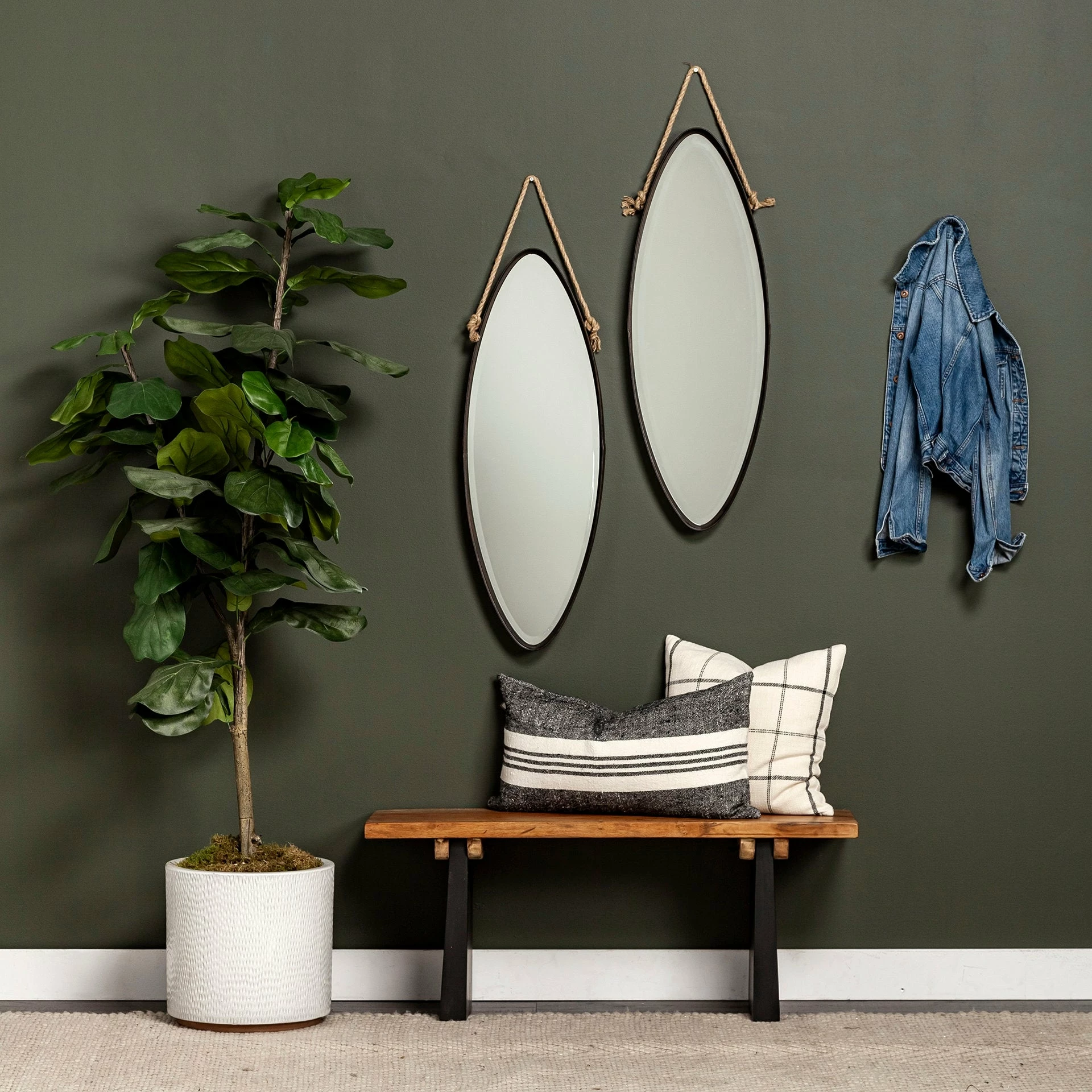 Discount π Mercana Sharon Black With Stripes Decorative Pillow Cover 𧨠- Image 3