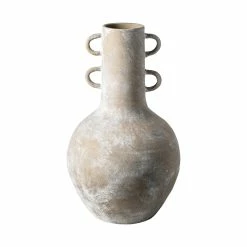 Promo 👍 Mercana Sherry Rustic Brown Tall Neck Ceramic Vase 🤩
