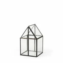 Wholesale 😍 Mercana Sikes (Small) 6L X 6W X 10H Glass Terrarium Gun Metal 🧨