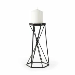 Cheap 🛒 Mercana Sixx II Large Antiqued Metal Hexagonal Table Candle Holder - Large - 6.1"W X 5.3"D X 11"H 👍