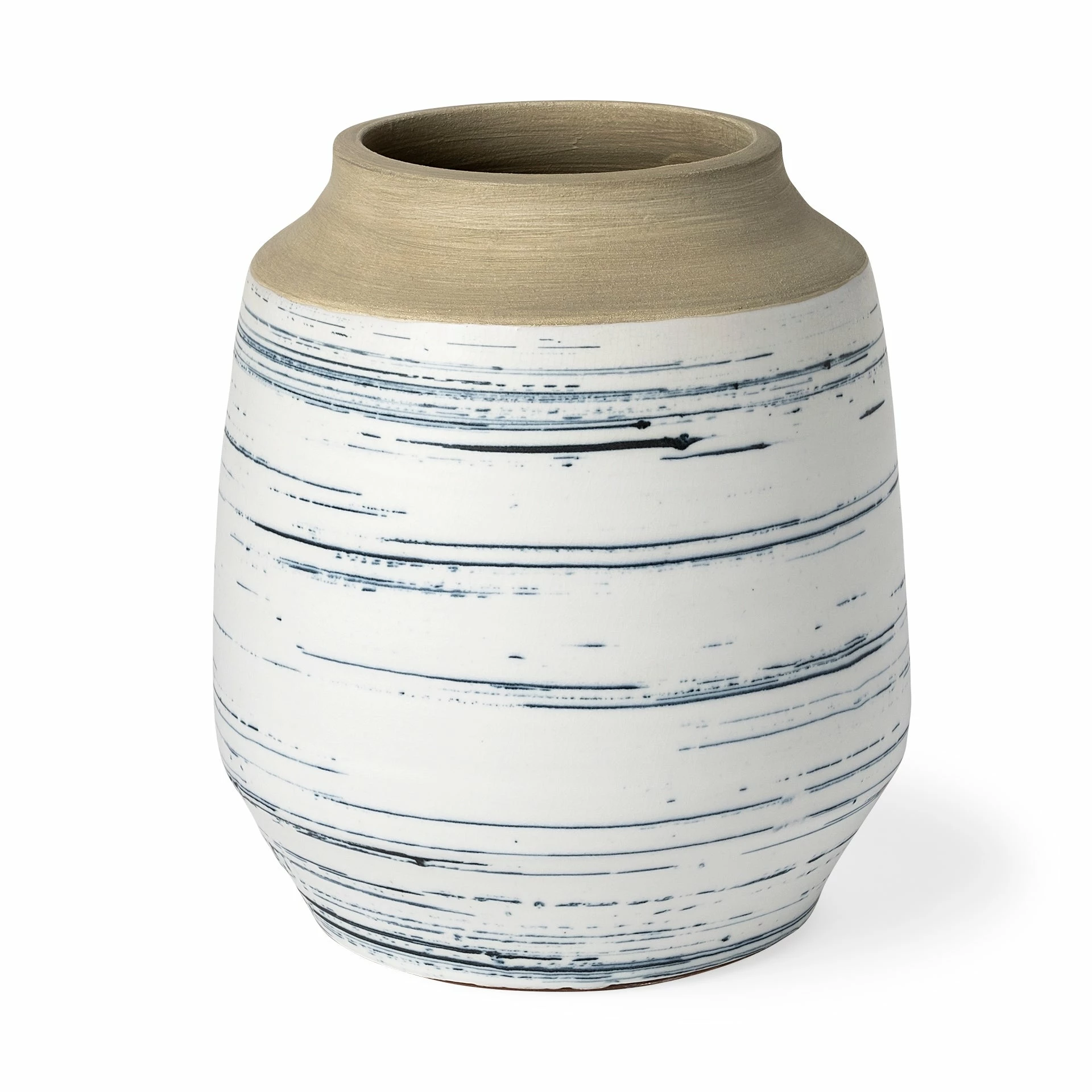 Best Pirce ๐ Mercana Sonnett Short White/Blue Ceramic Vase ๐ - Image 9
