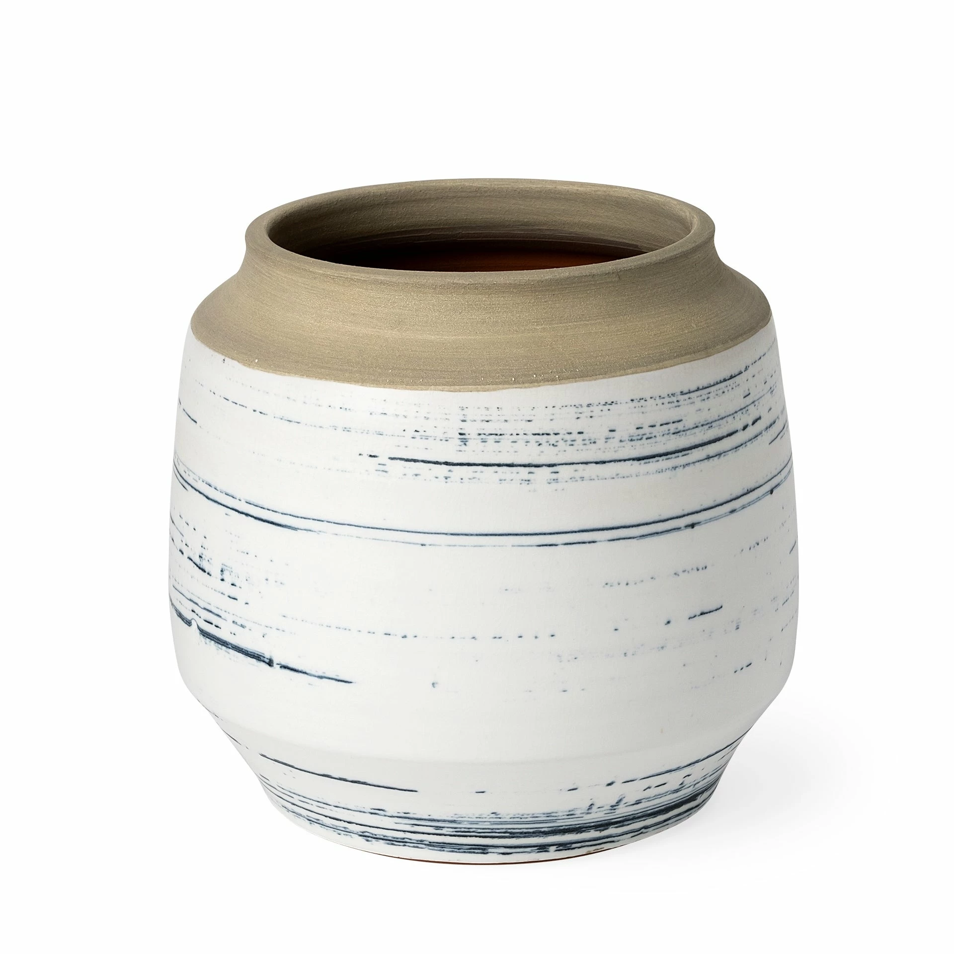 Best Pirce ๐ Mercana Sonnett Short White/Blue Ceramic Vase ๐