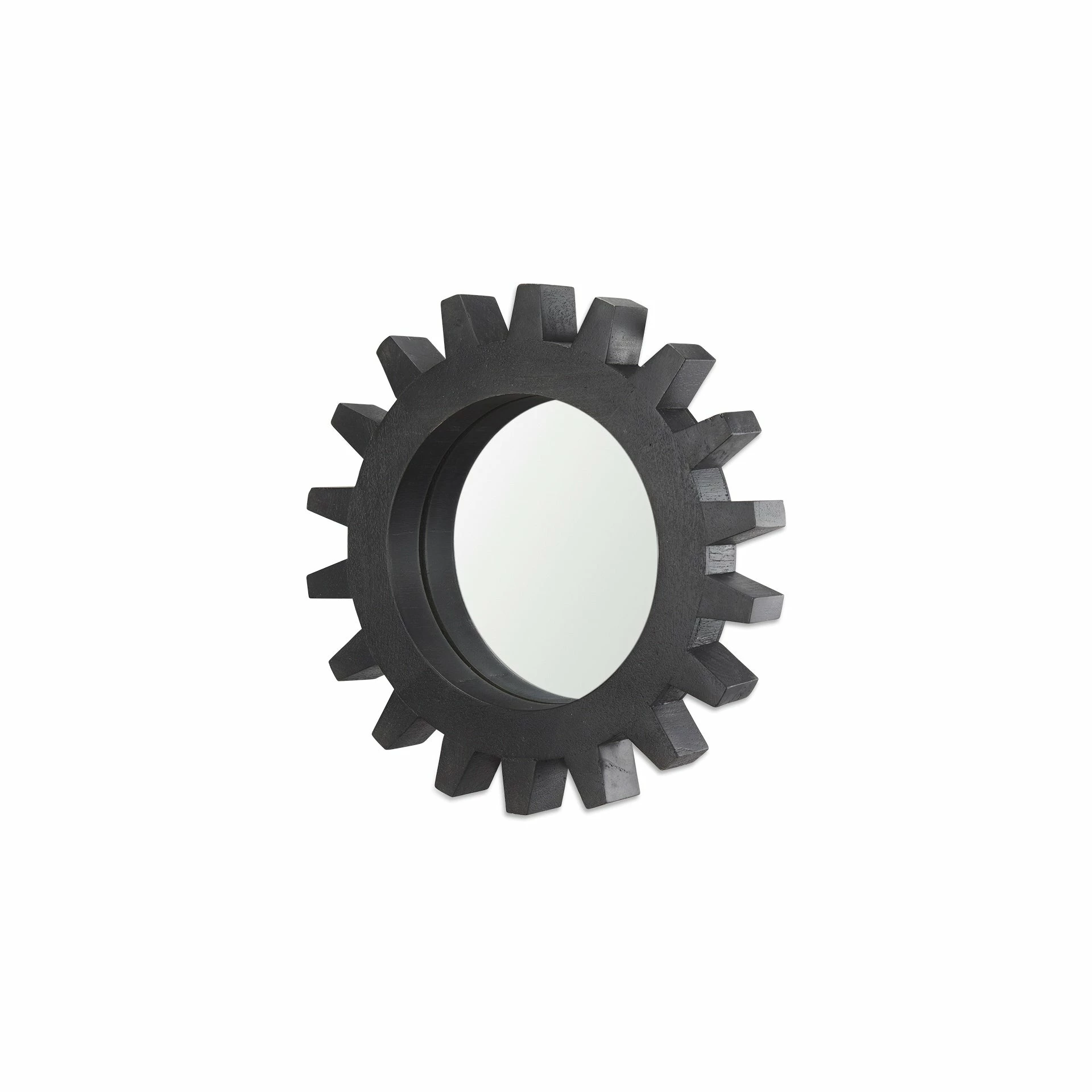 Best deal โจ Mercana Sundance Cog 17" Round Black Wood Frame Mirror - 16.5"W X 16.5"H X 2.6"D ๐