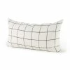 Best Pirce 🤩 Mercana Suzanne White & Black Square Pattern Decorative Pillow Cover 💯