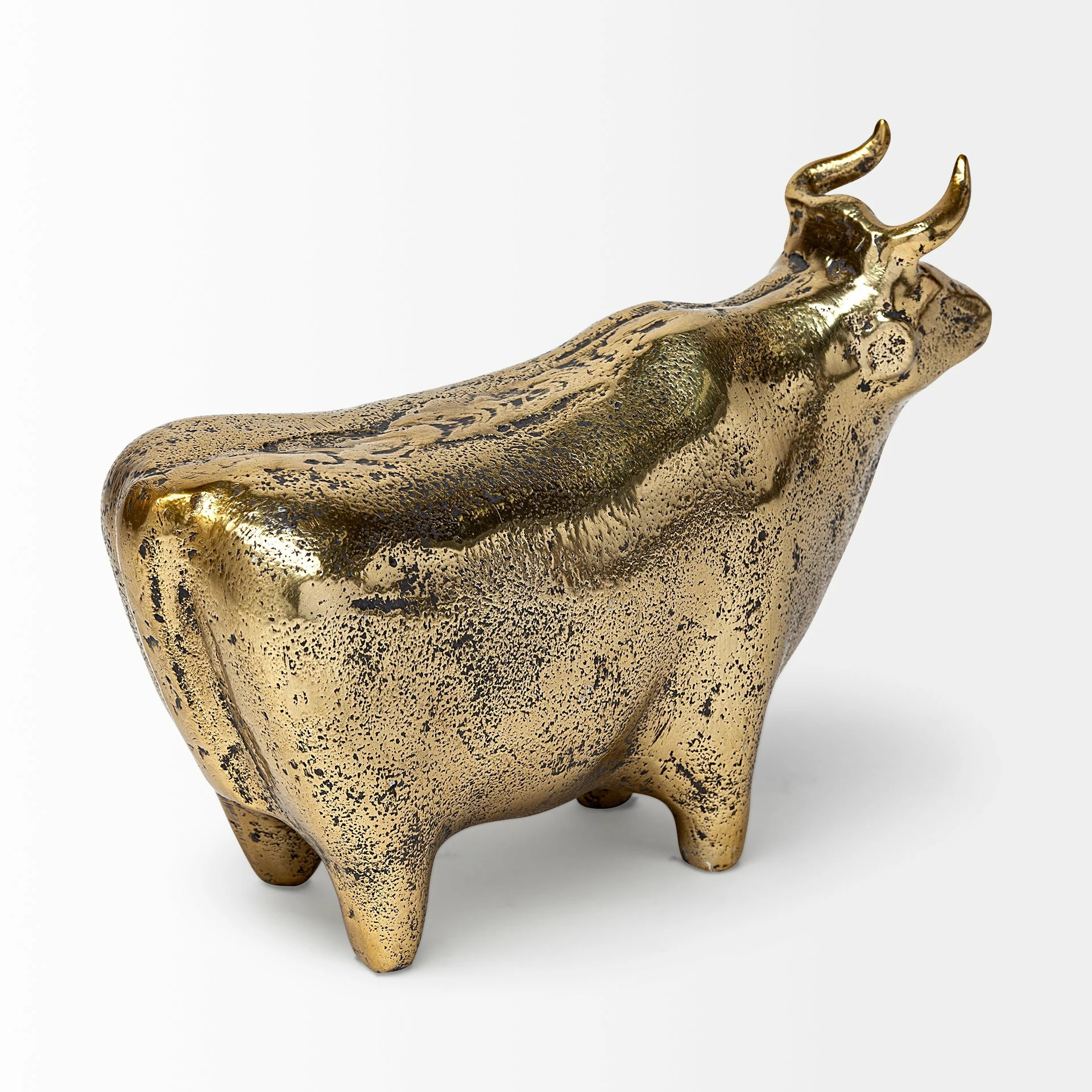 Best deal 💯 Mercana Taurus I 9L X 4W Gold Cast Aluminum Bull Decorative Object 🧨 - Image 3