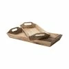 Promo ❤️ Mercana Tawny (Set Of 2) Natural Wooden Trays - 24.8L X 11.8W X 3.7H ⭐