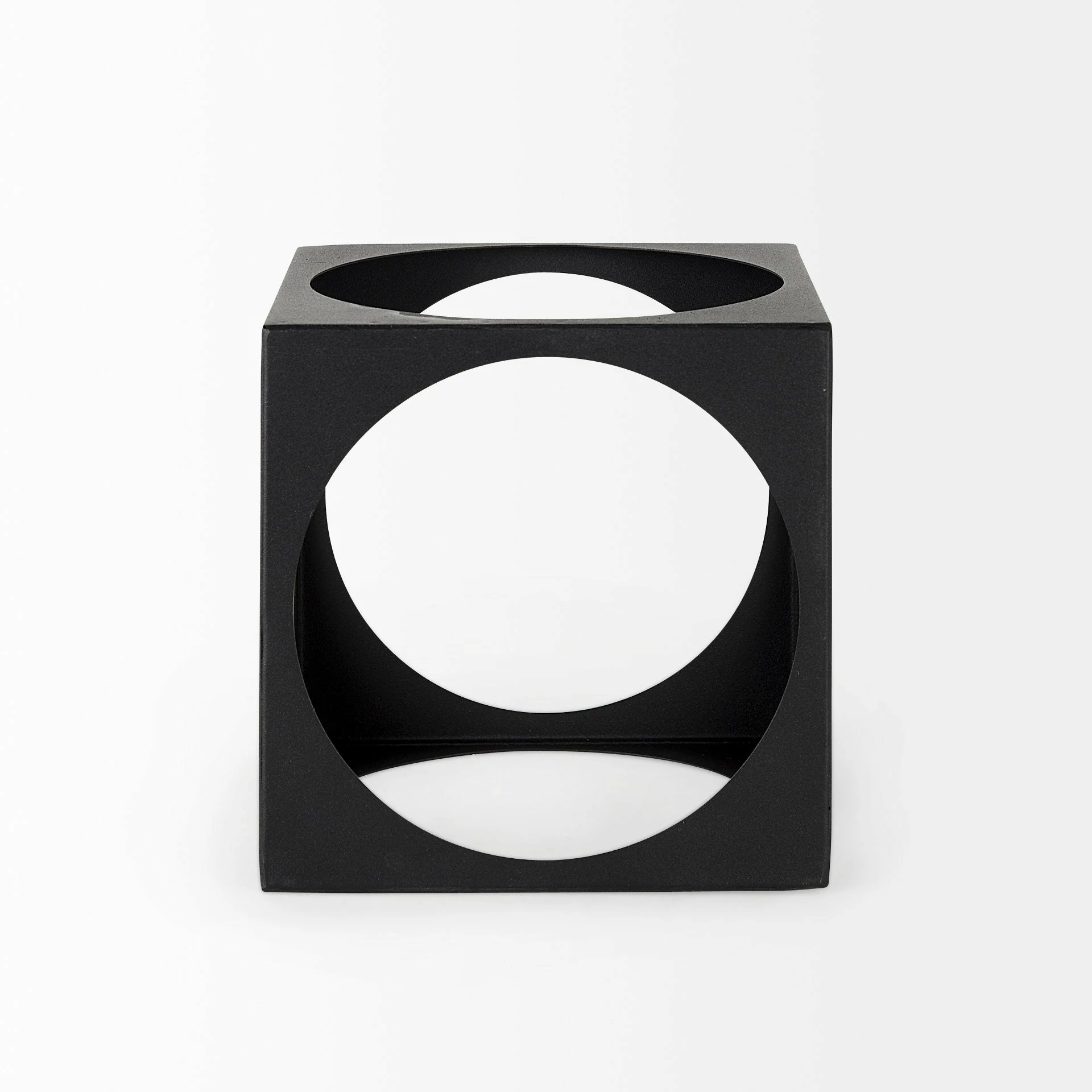 Outlet ๐ Mercana Trifolia 4.9L X 4.9W X 4.9H Matte Black Metal Small Square Decorative Object โ - Image 2