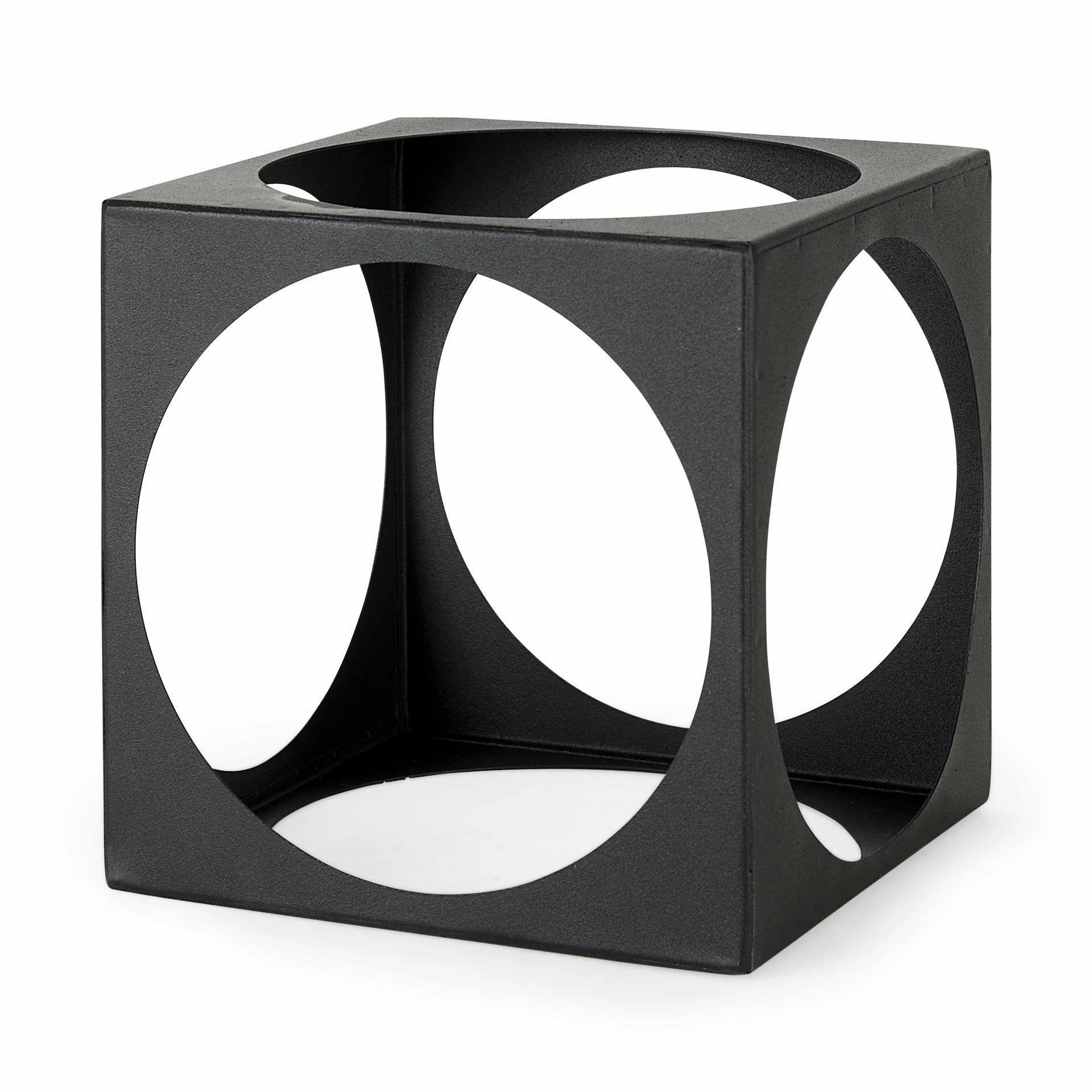 Outlet ๐ Mercana Trifolia 4.9L X 4.9W X 4.9H Matte Black Metal Small Square Decorative Object โ - Image 6