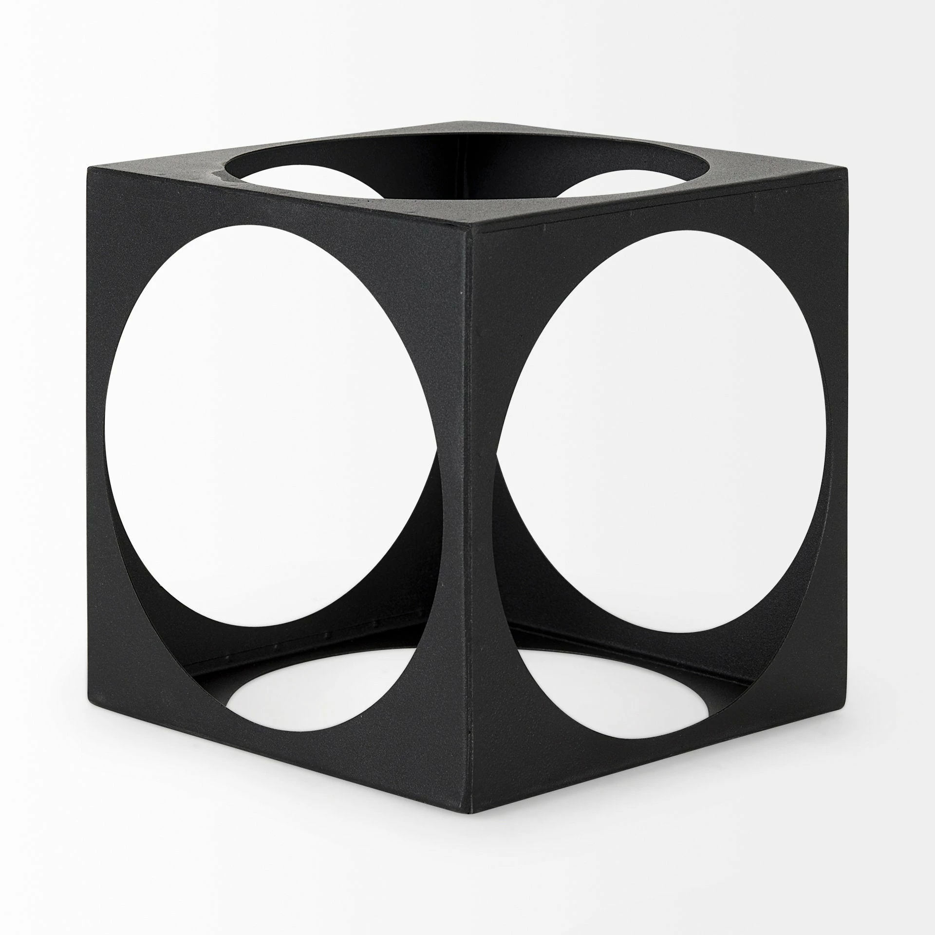 Outlet ๐ Mercana Trifolia 4.9L X 4.9W X 4.9H Matte Black Metal Small Square Decorative Object โ - Image 8