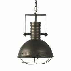Brand new 🎁 Mercana Zaio Weathered Antique Gold Metal Caged Pendant Light - 13"W X13"D X 19"H ❤️